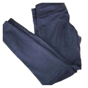 Navy Fleece Lined Athleta Crop Leggings